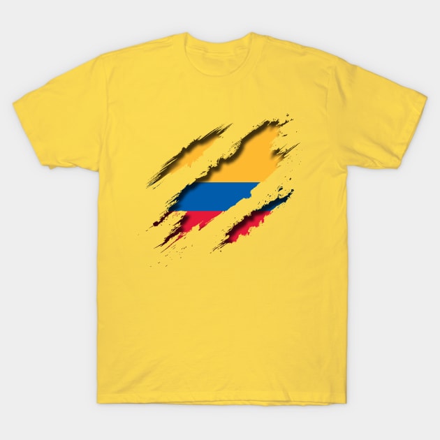 Colombia Shredding T-Shirt by blackcheetah